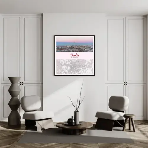 Fotokarte Stadtfoto & Stadtkarte mit Koordinaten