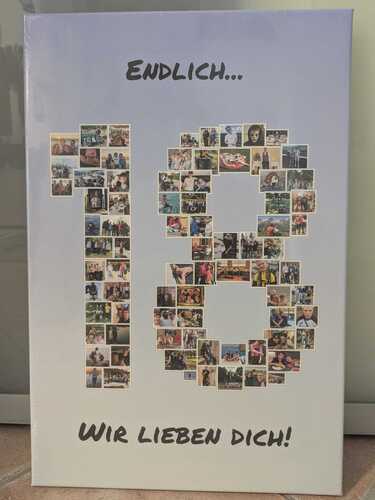 Kundenfoto von Daniela für Bewertung Druck Fotocollage Leinwand 40x60cm